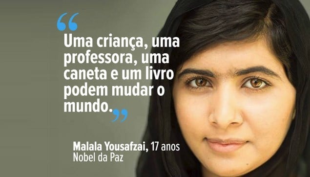 Malala Yousafzai: coragem, resistência, educação e cultura!