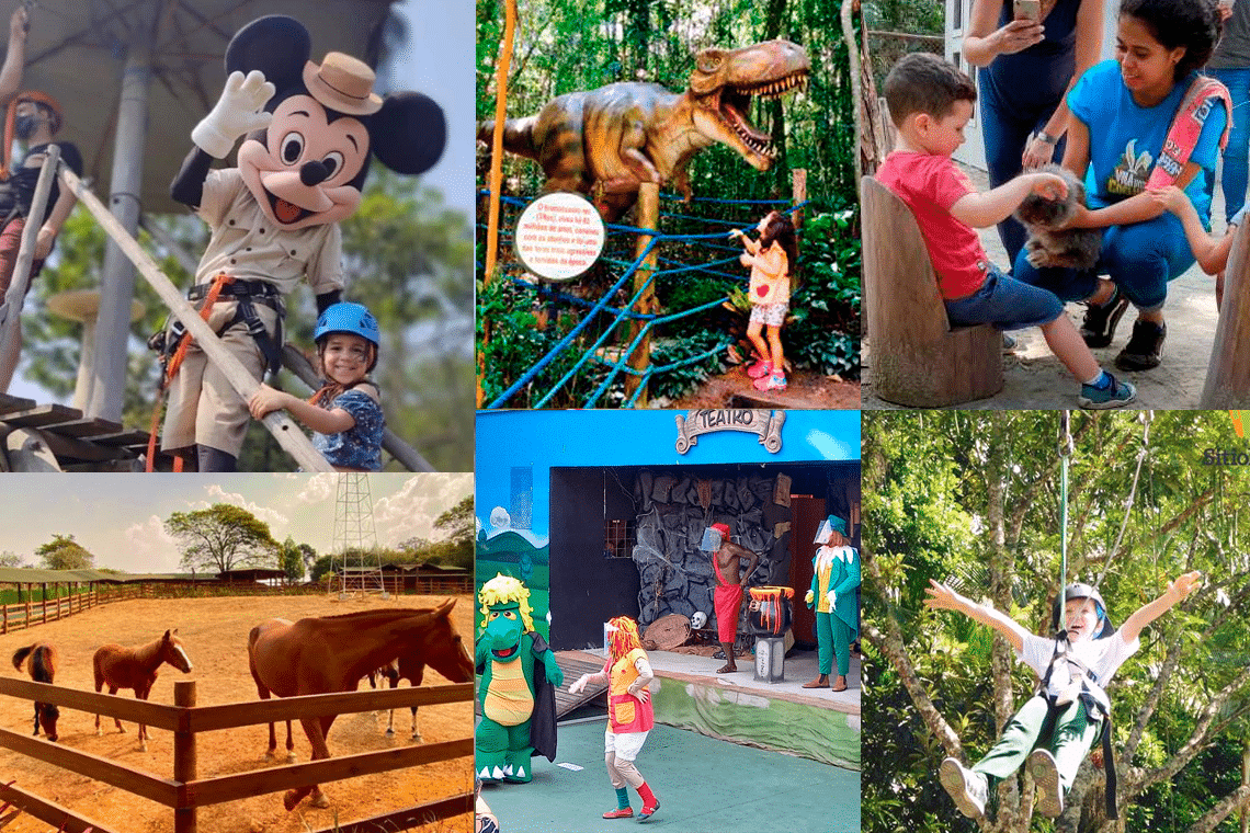 5 parques de diversão perto de SP para levar as crianças nas férias
